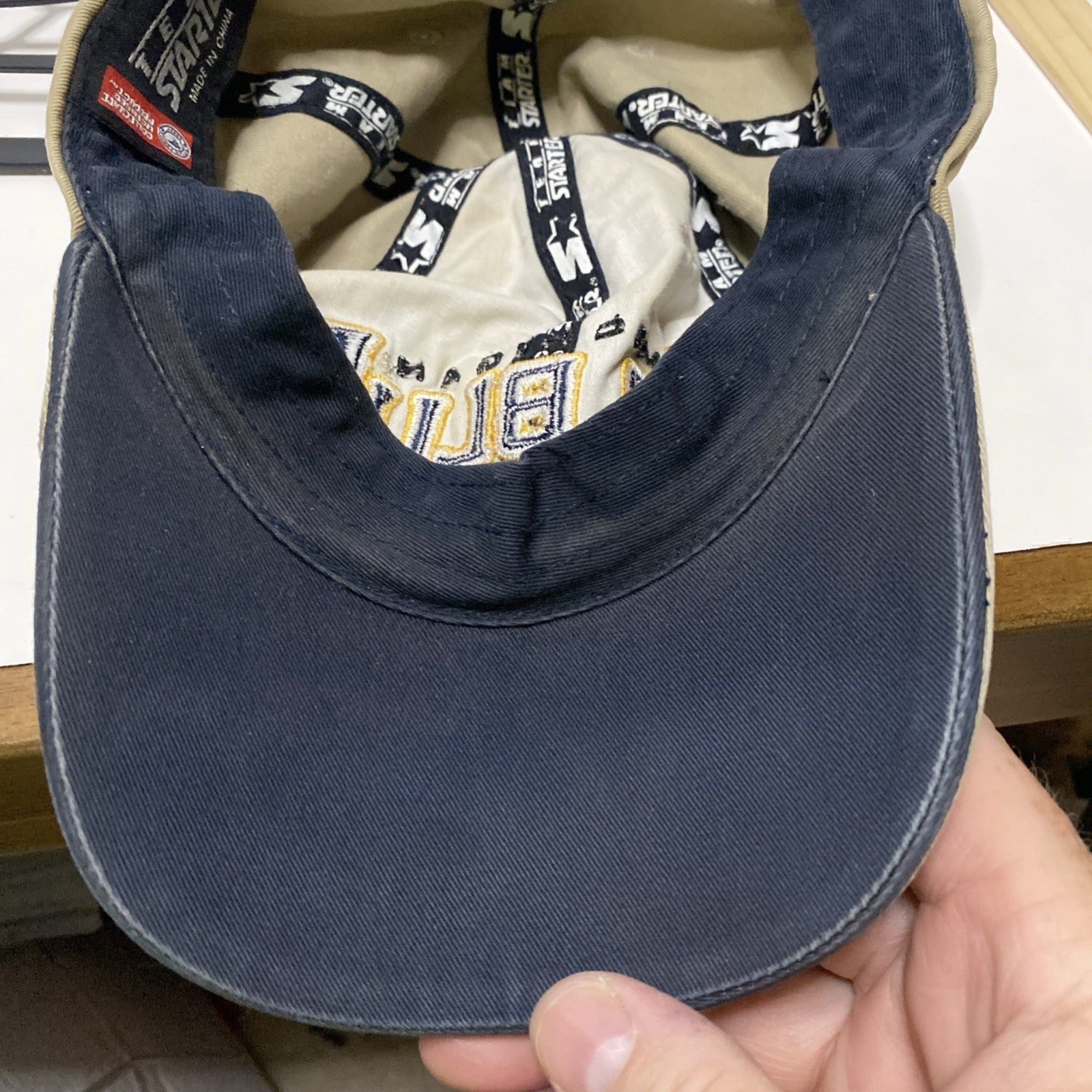 University of Michigan Wolverines go blue baseball cap team starter strap back