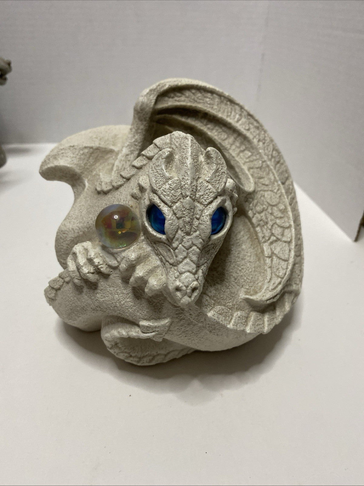 Windstone Editions Pena Dragon Candle Lamp 1999 White D&D Magic Castle