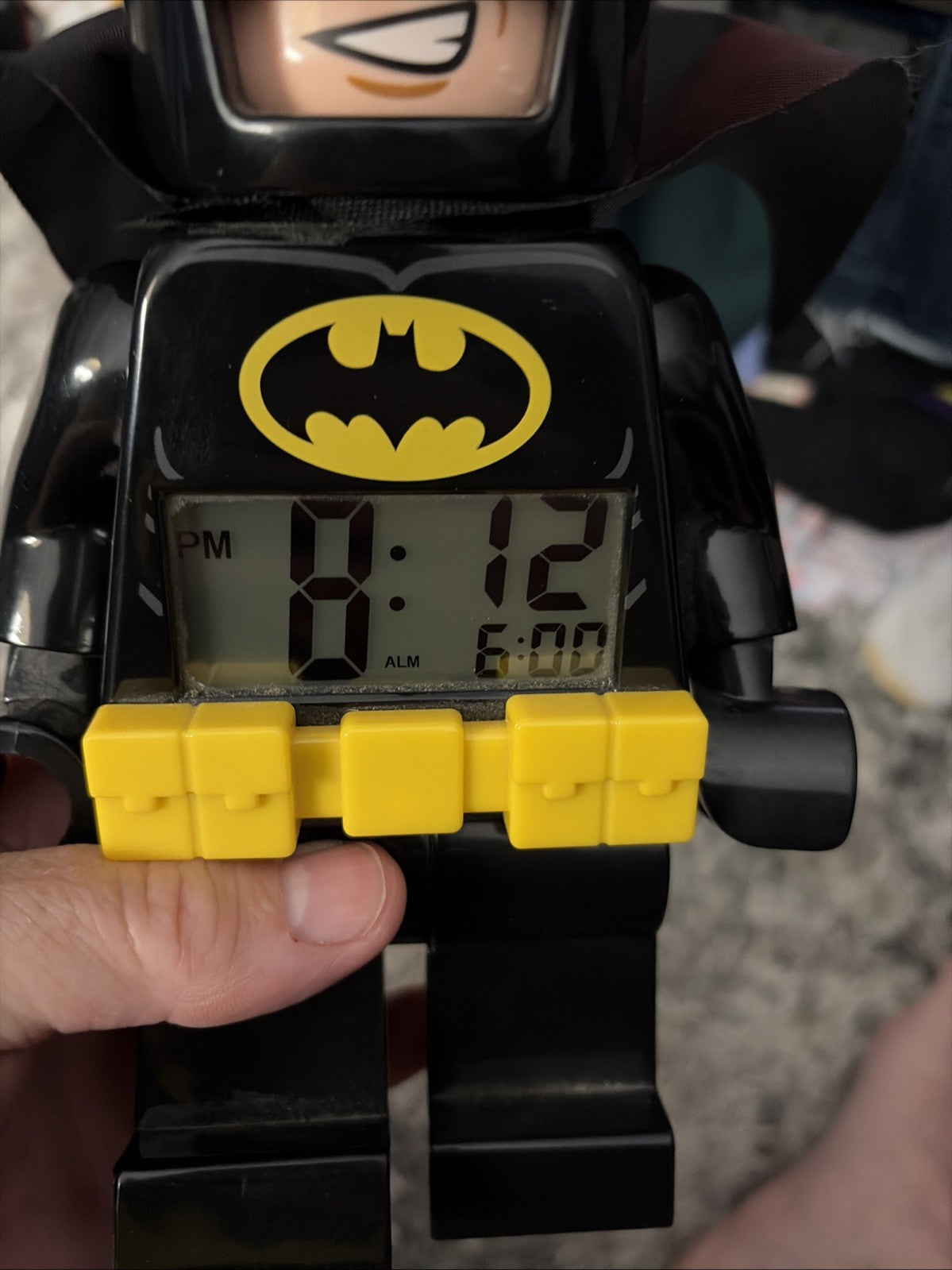 LEGO Batman 10" Alarm Clock DC Comics Super Heroes Digital Light Up Display