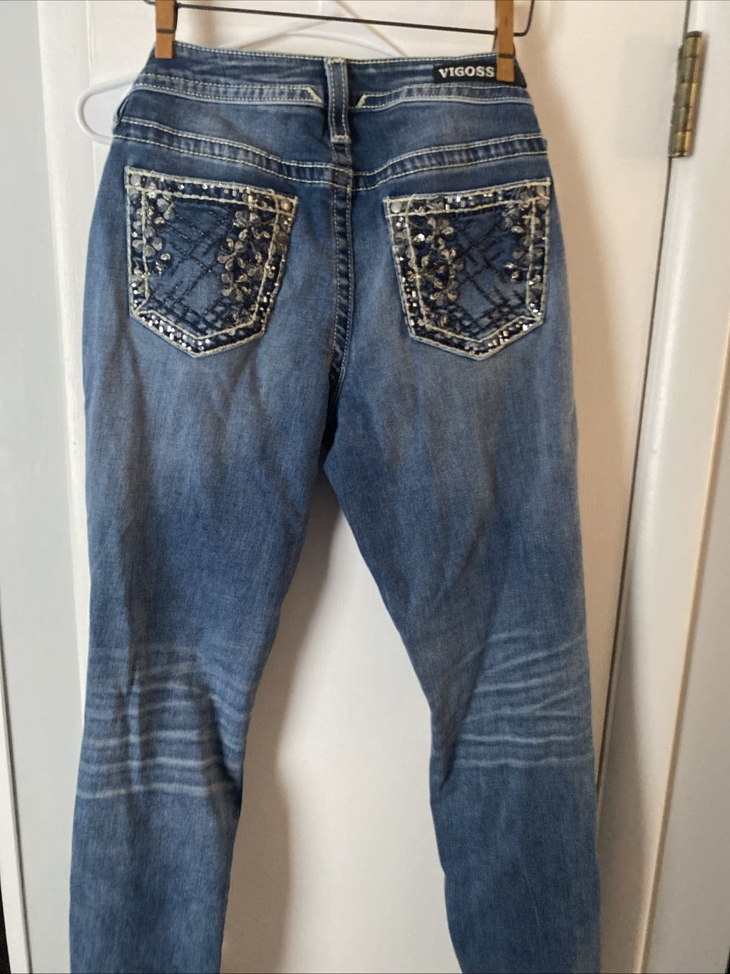 Vigoss Distructed Jagger Skinny Women's Jean Size 8  L 32