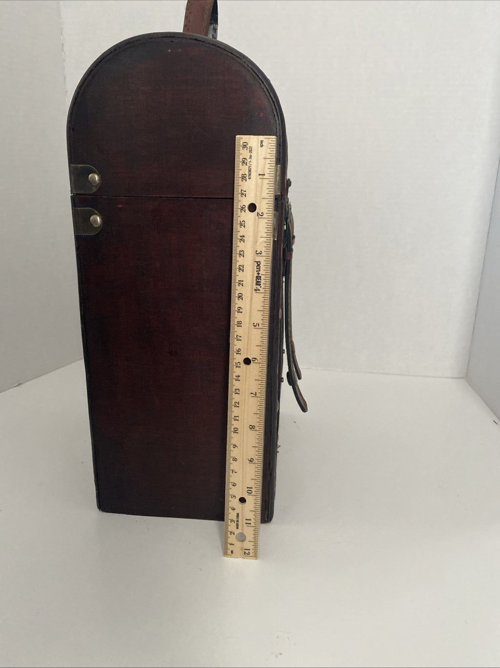 Twine Chateau Two Bottle Antique Style Wine Box Brown Home Decor