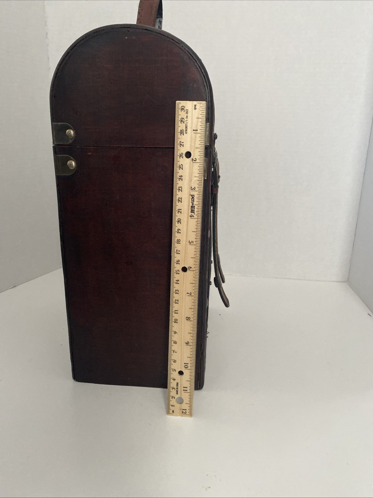 Twine Chateau Two Bottle Antique Style Wine Box Brown Home Decor