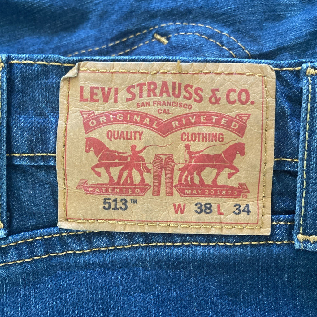 Levi 513 blue jeans men’s 38 X 34 free shipping