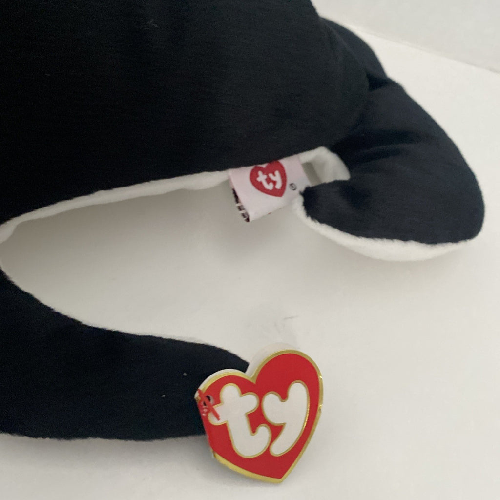 Ty Pillow Pals Tide The Whale Stuffed Plush Orca Killer Whale 14" 1997