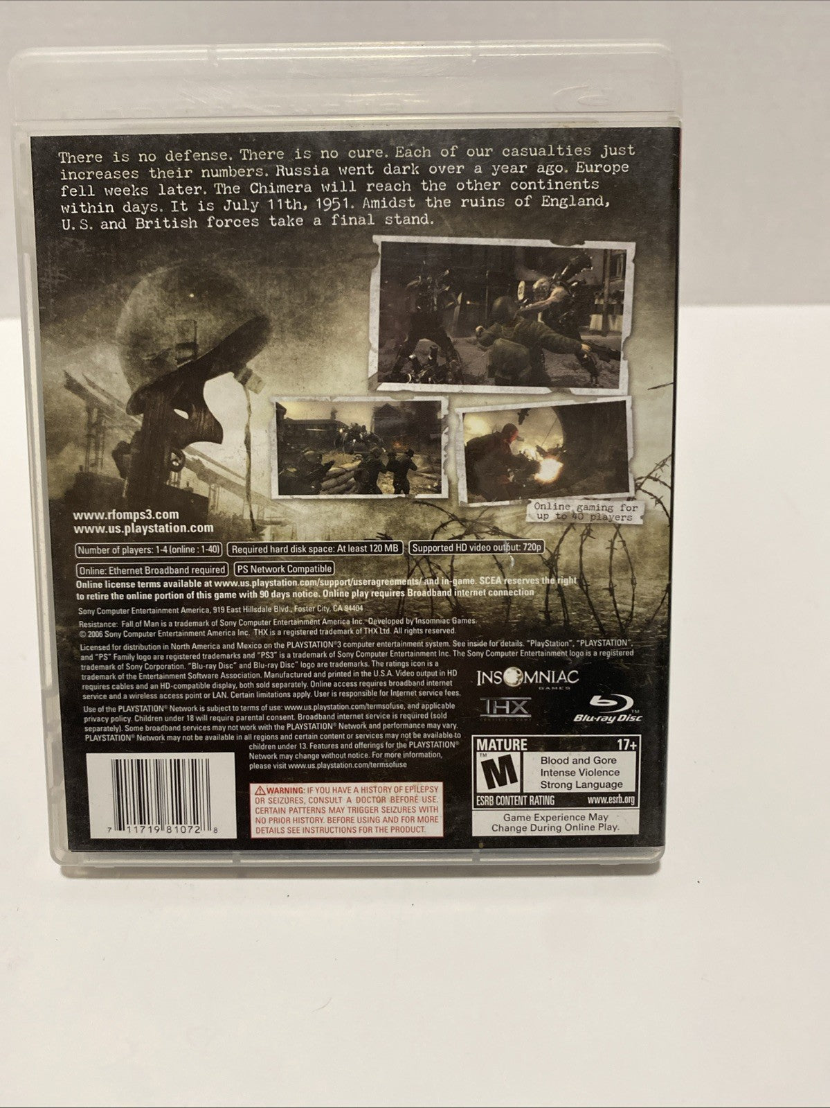 Resistance Fall of Man - Sony PlayStation 3