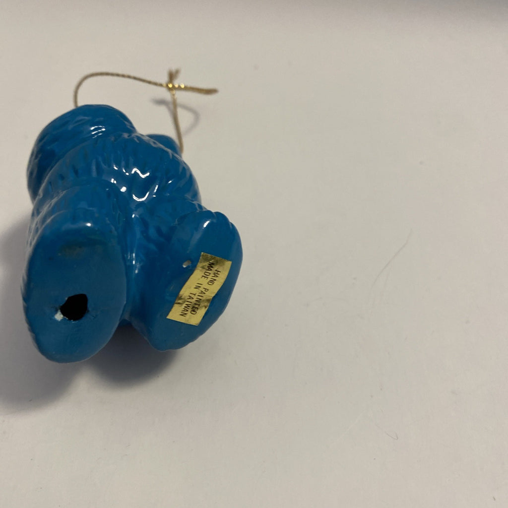 1987 VTG Ceramic Sesame Street Cookie Monster Ornament Muppets Jim Henson