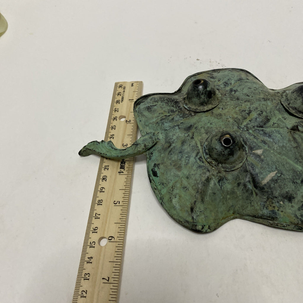 Antique Metal Iron Leaf Various Color Of Greens