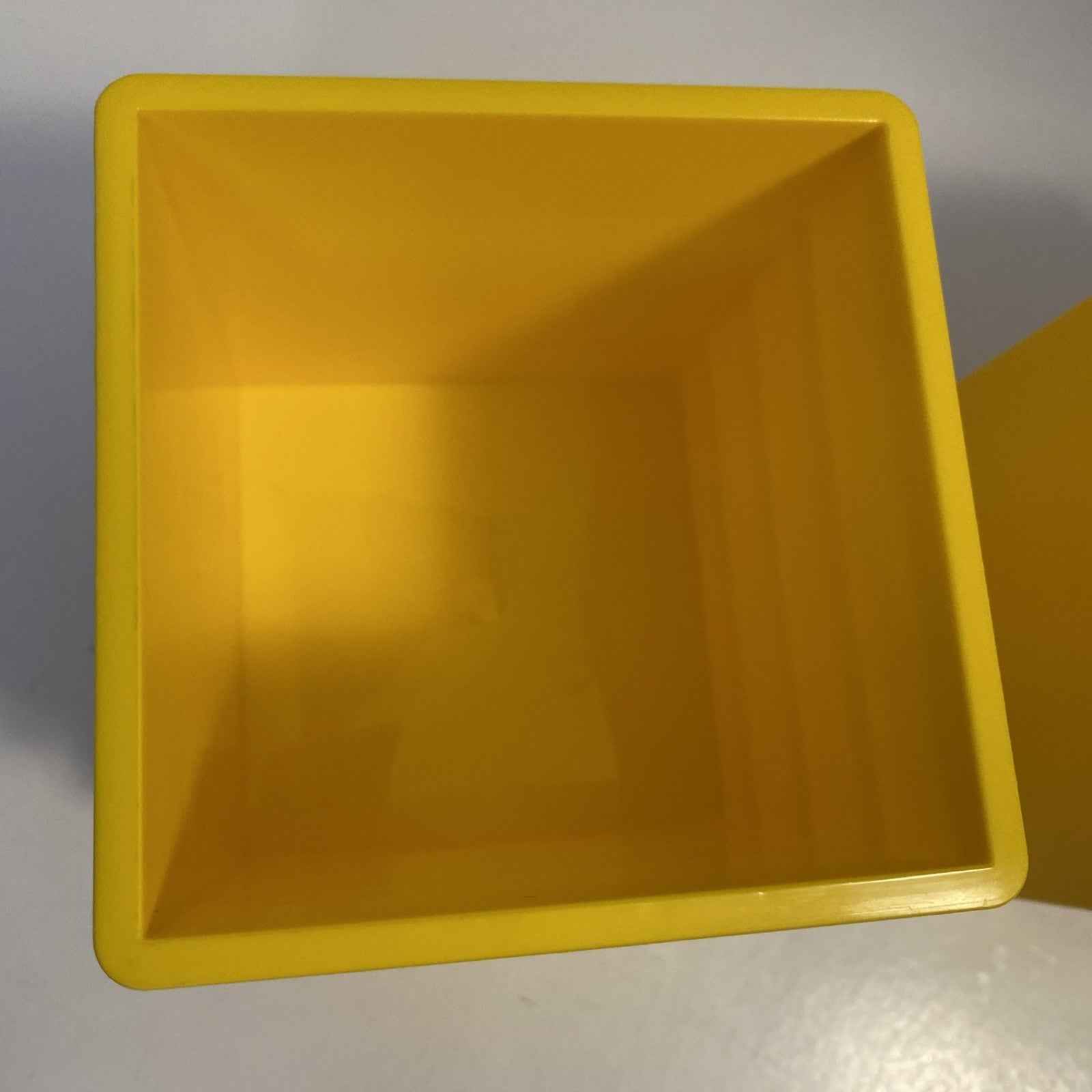 Lego Storage Container Yellow Stackable Brick. 1 X 1 Stud Size