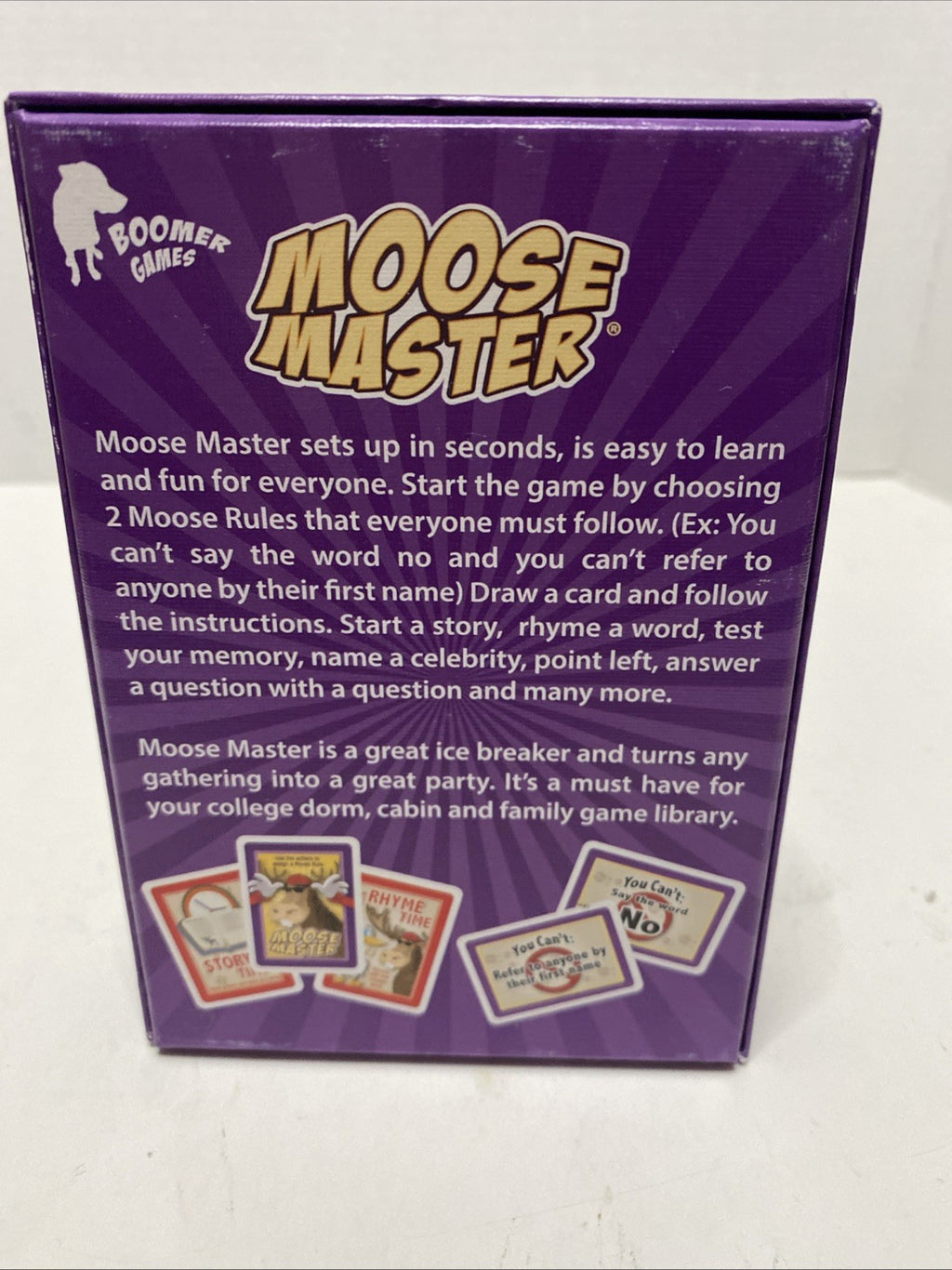 Moose Master Card Game - Complete EUC Boomer Games Ages 8+ 3 Or More Players