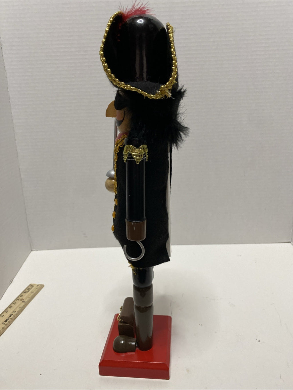 Vintage Christmas Pirate Nutcracker 14"l Limited Edition 2010 Hook Sword Peg Leg