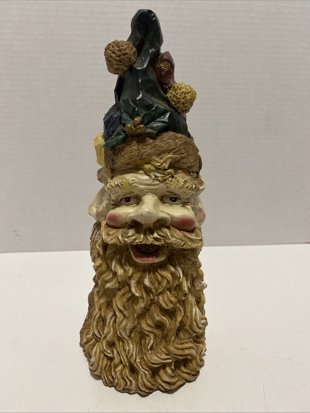 Windsor Collection 3 Sided Christmas Decor Whimsy Gnome/Elves Resin Hats Beards