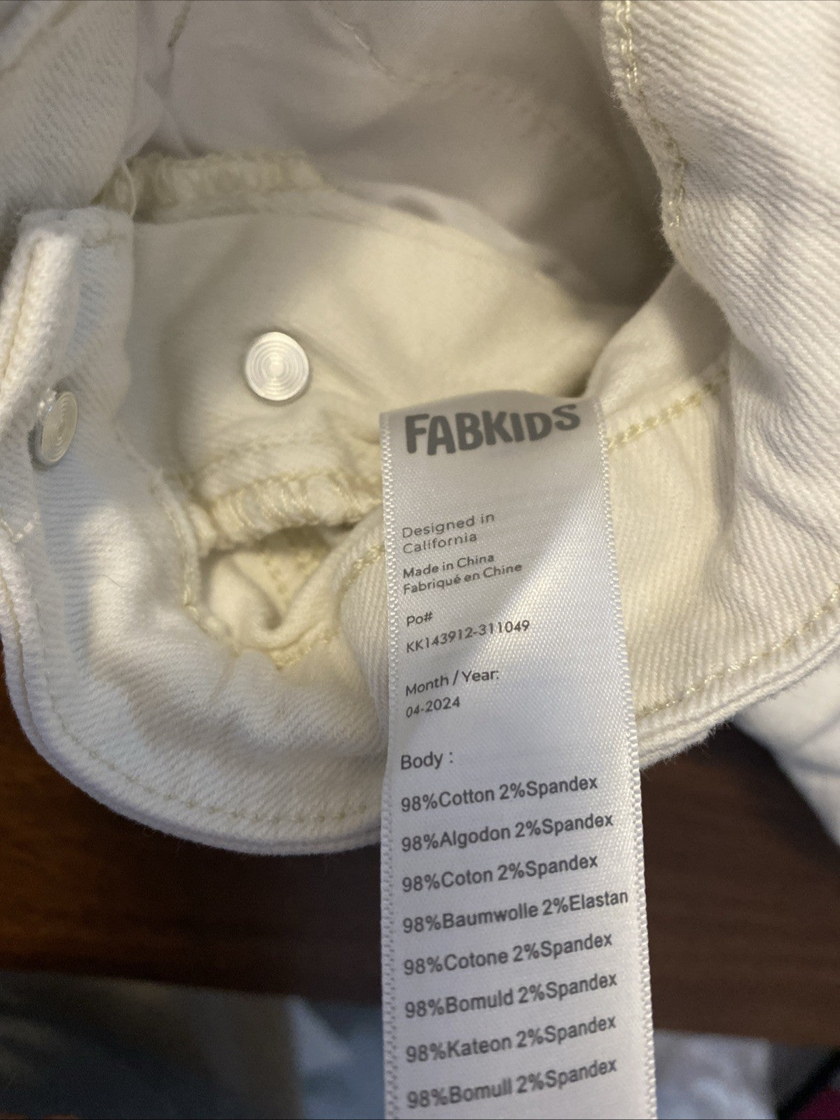 Fankids Bib Overalls Shorts (16) White