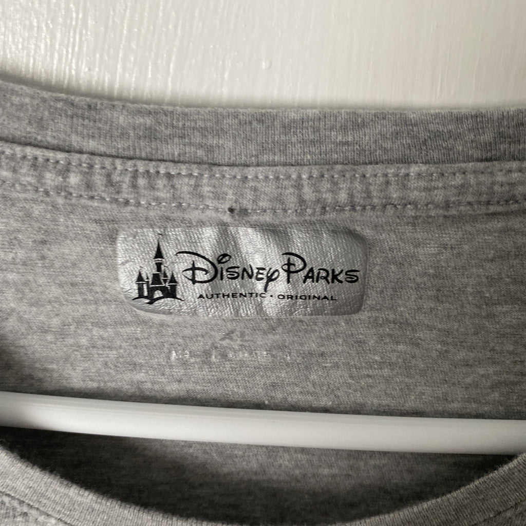 Disney Parks Walt Disney World Women's Basic Gray Logo Top Size XL D-14