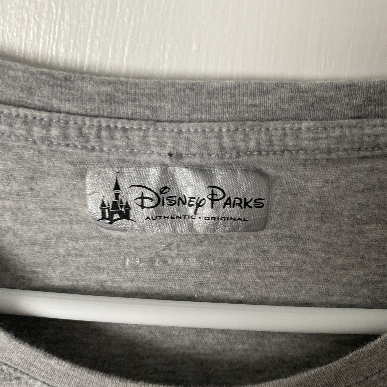 Disney Parks Walt Disney World Women's Basic Gray Logo Top Size XL D-14