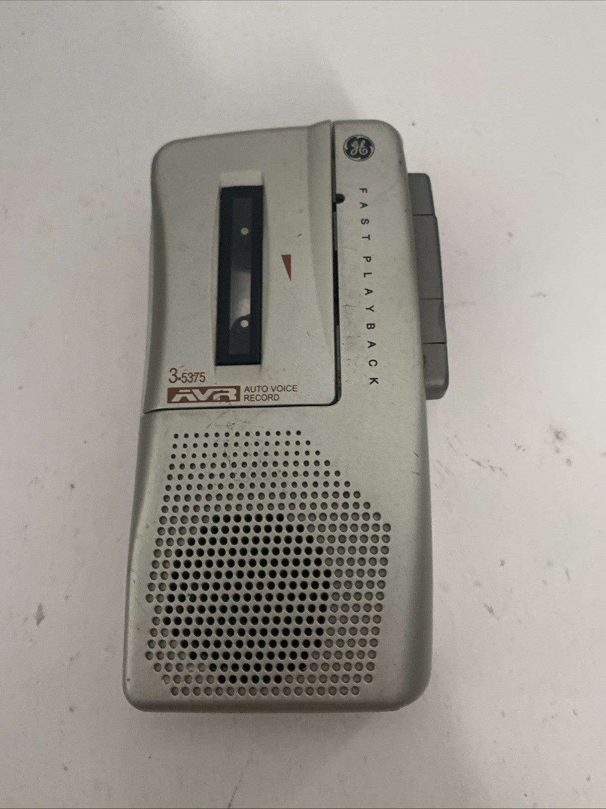 GE 3-5375A AVR Fast Playback Micro Cassette Recorder.  See Description As/Is