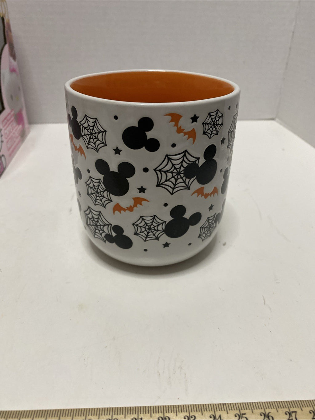 Mickey Mouse Ears With Bats & Spiderweb Halloween Coffee Mug Disney
