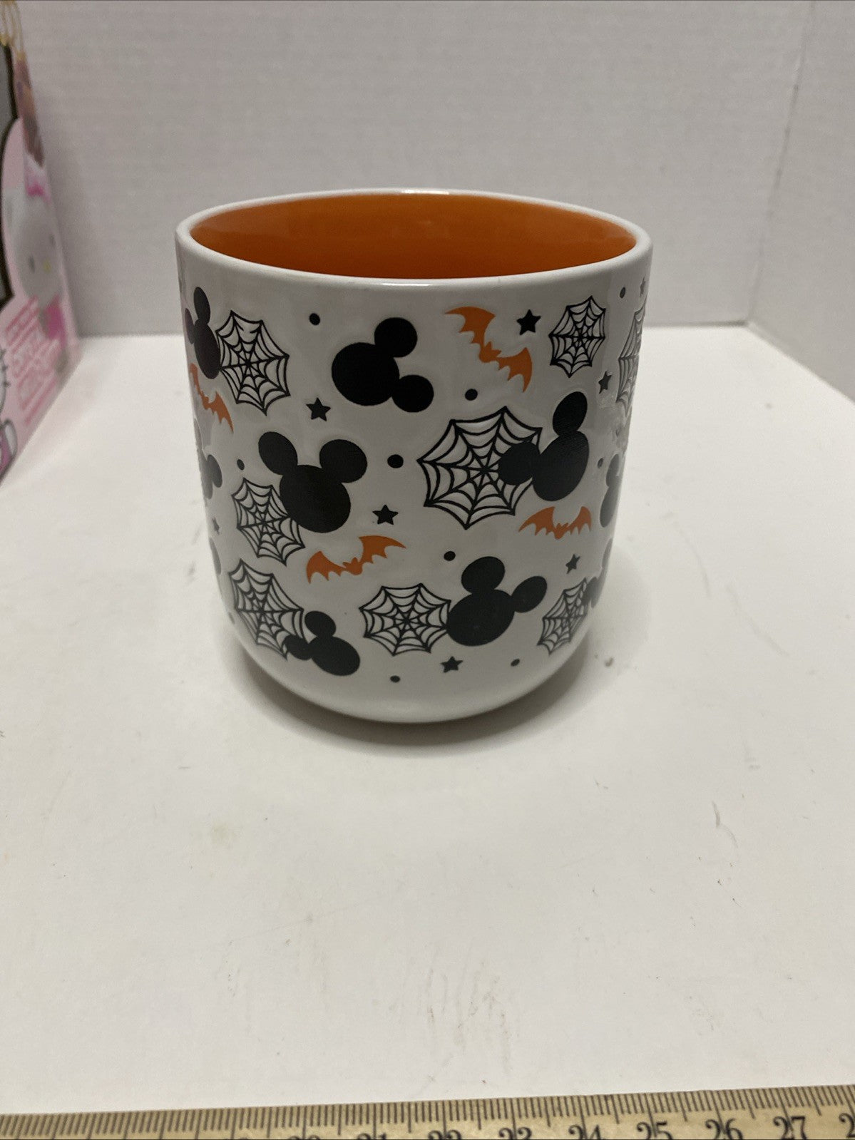 Mickey Mouse Ears With Bats & Spiderweb Halloween Coffee Mug Disney