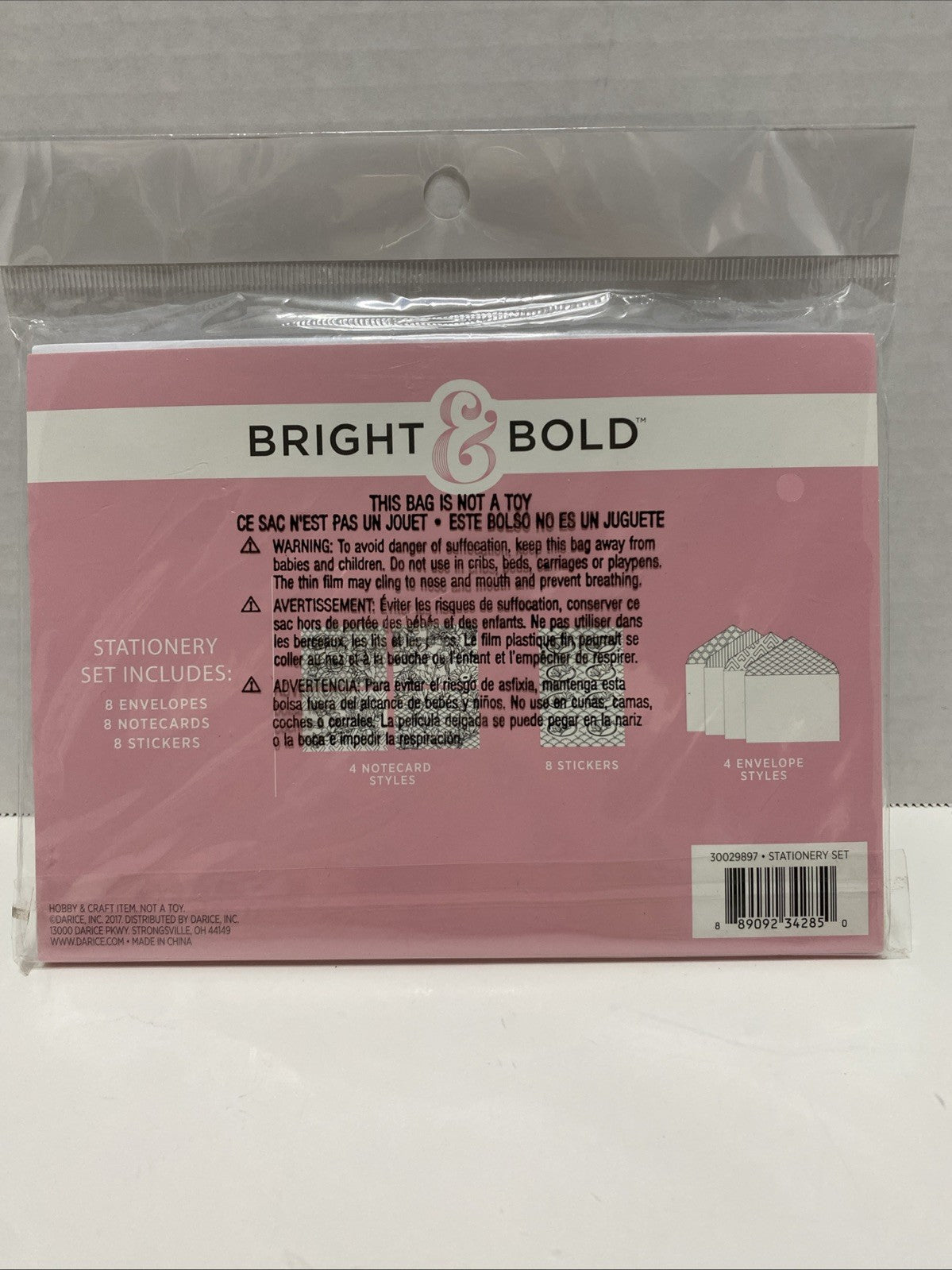 Bright & Bold Adult Coloring Color Your Own Stationary Notecard Stickers