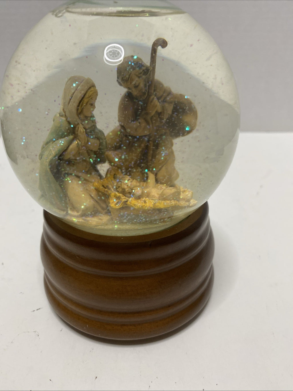 Fontanini Glitterdome Roman Inc Vintage Musical Holy Family O Holy Night  1989 