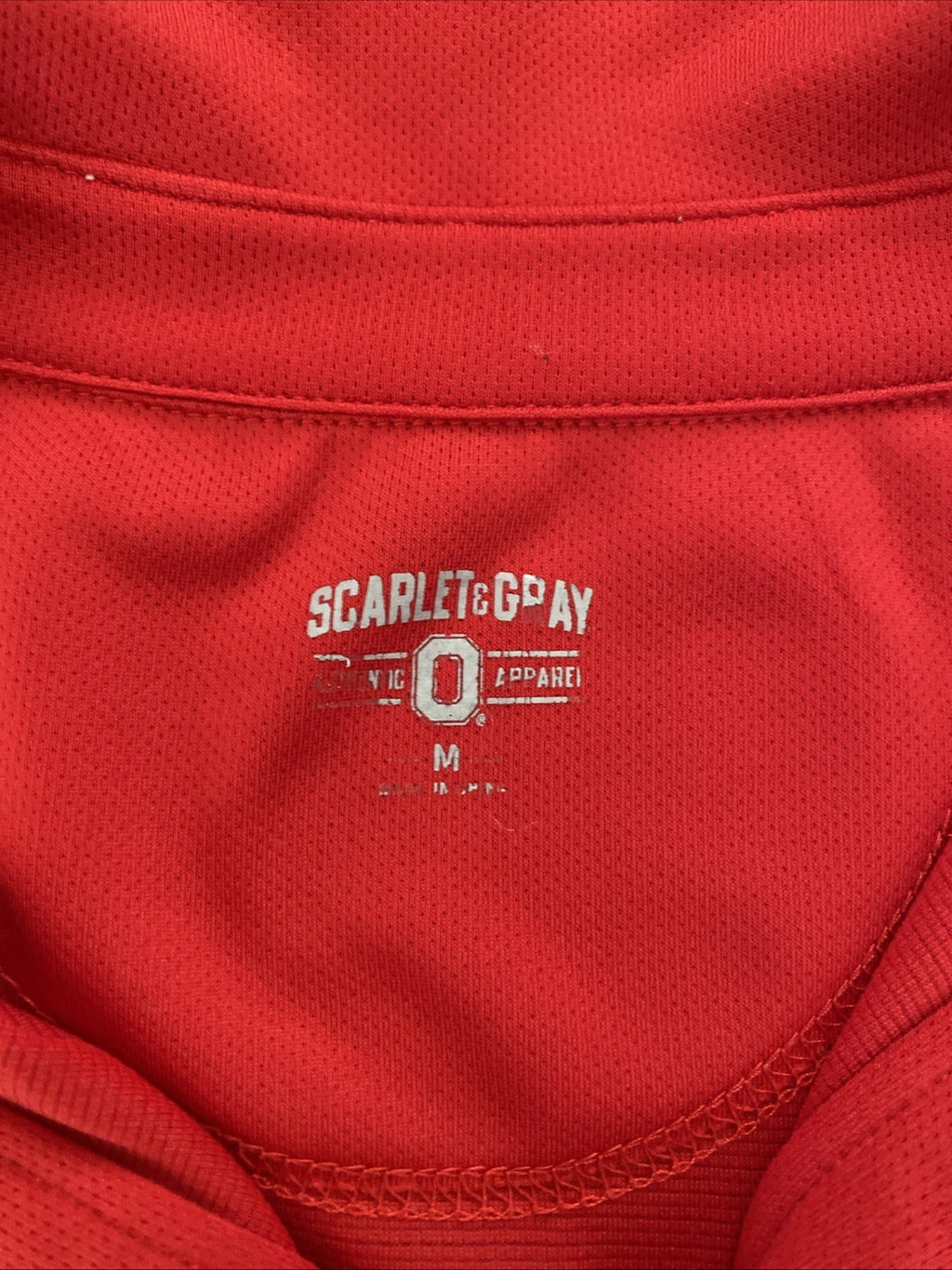 Scarlet and Gday Ohio State University buckeyes polo men’s medium read free ship