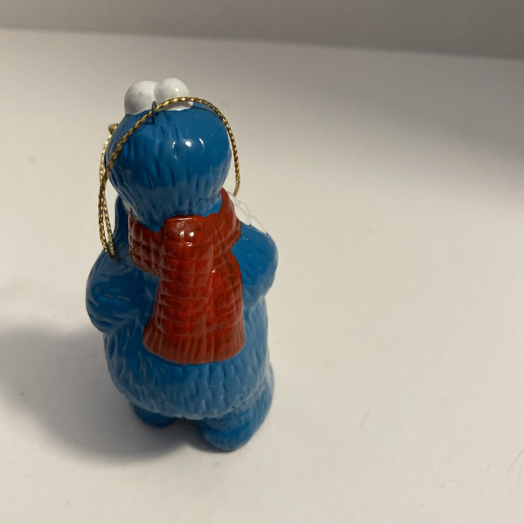1987 VTG Ceramic Sesame Street Cookie Monster Ornament Muppets Jim Henson