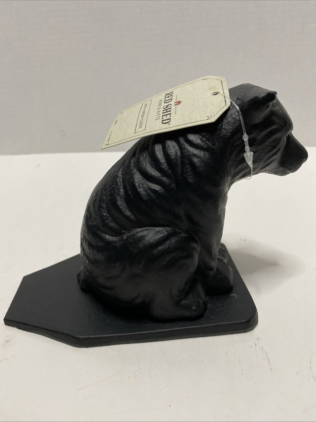 Black Bear Cast Iron Doorstop