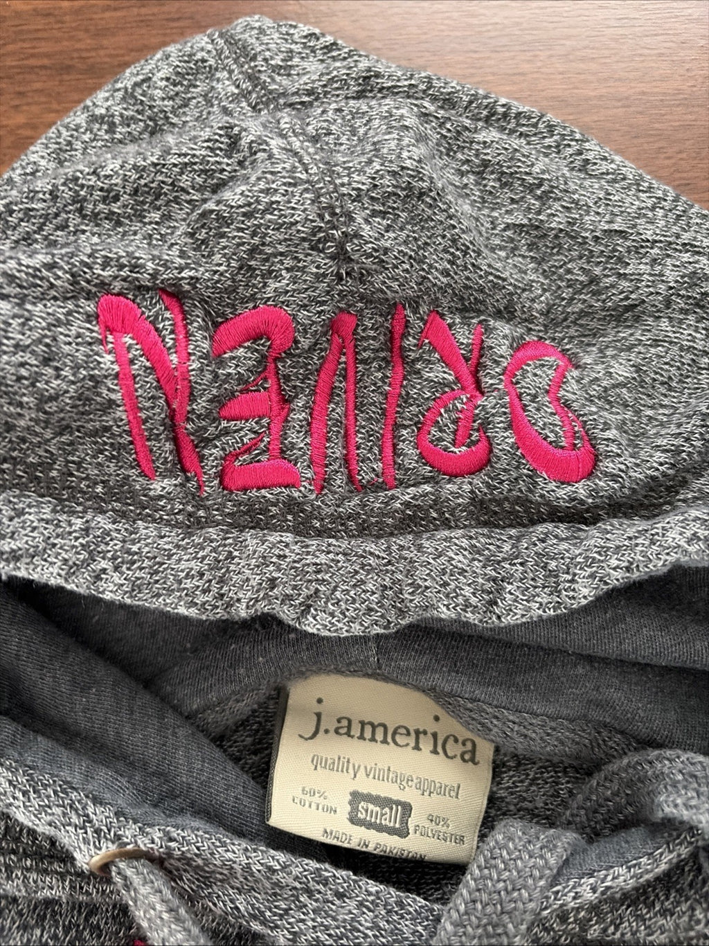 j america hoodie Draft Horse Driven On Hood Gray Small