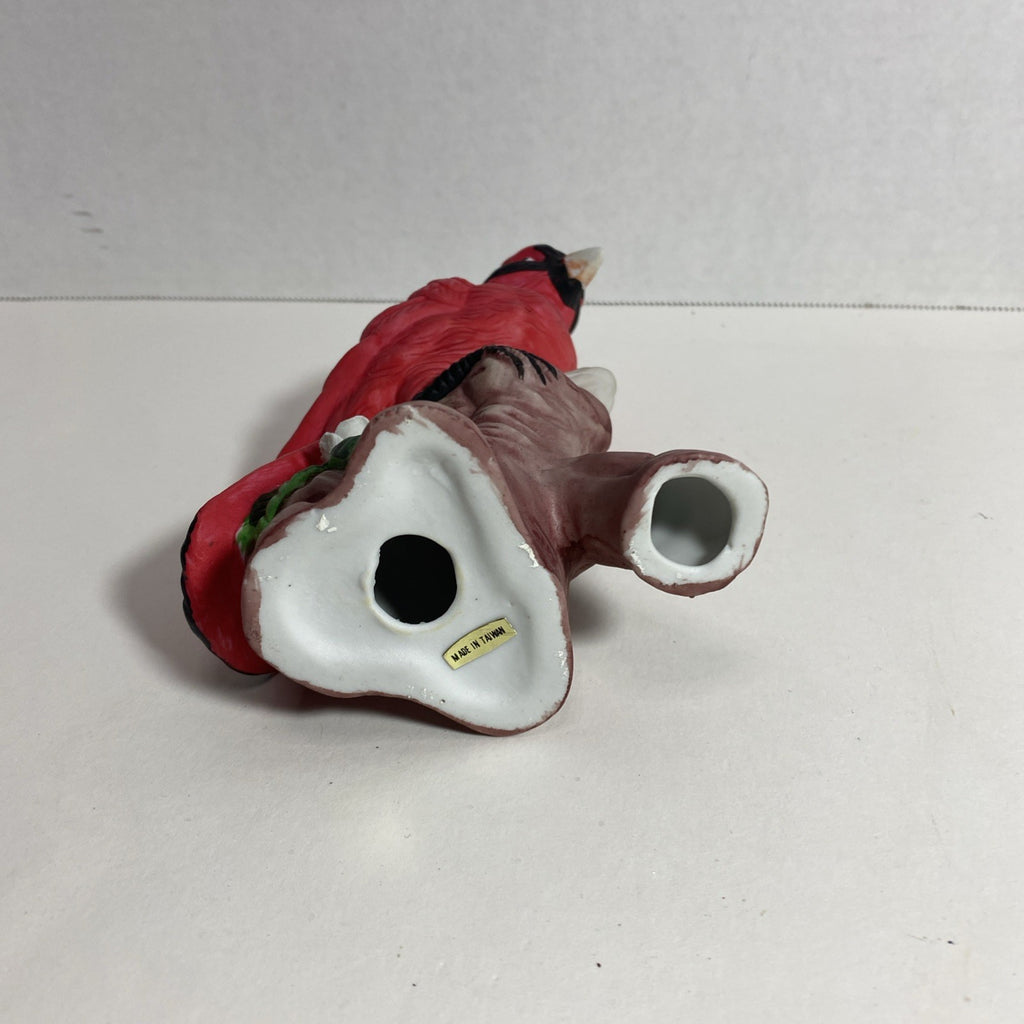 6.75" Tall Cardinal Figurine: Handpainted: Made in Taiwan: NO CHIPS