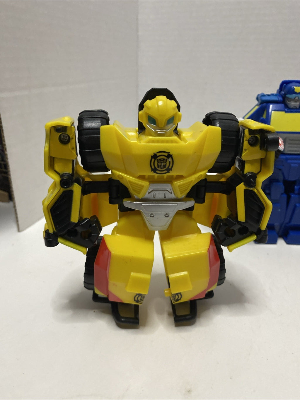 Lot of 4 Hasbro Playskool Heroes Transformers Rescue Bots Figures Optimus Prime