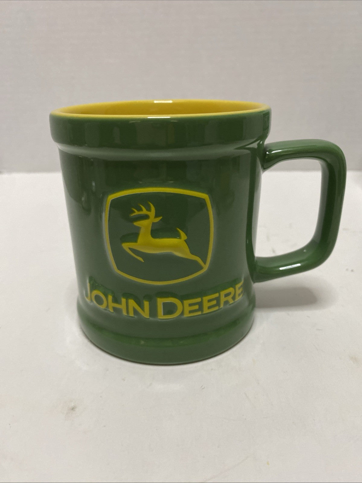 COLLECTIBLE Coffee Mug John Deere Raised Logo Coffee Mug - Preowned