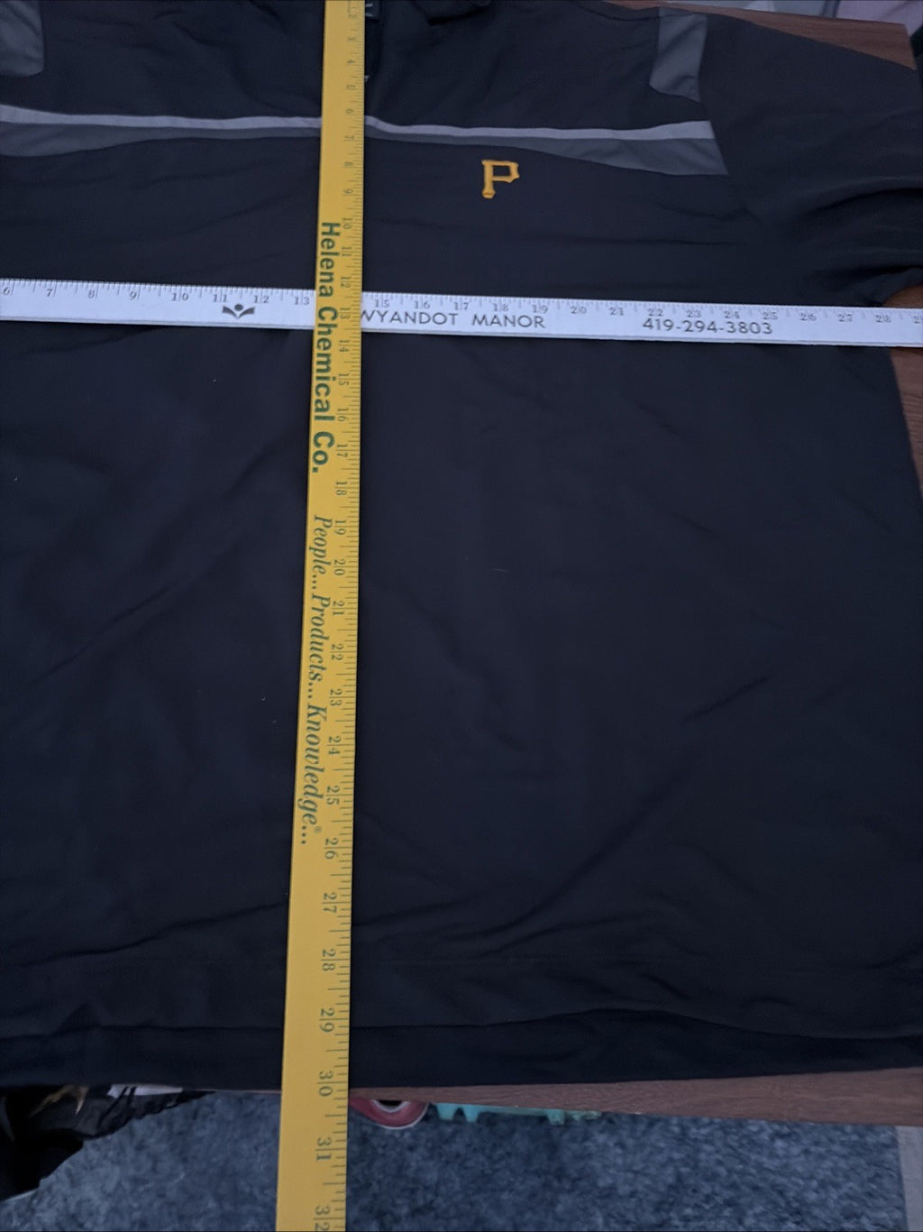 Nike Golf Men’s 2XL MLB Pittsburgh Pirate Warm-Up Top Quarter Zip Up