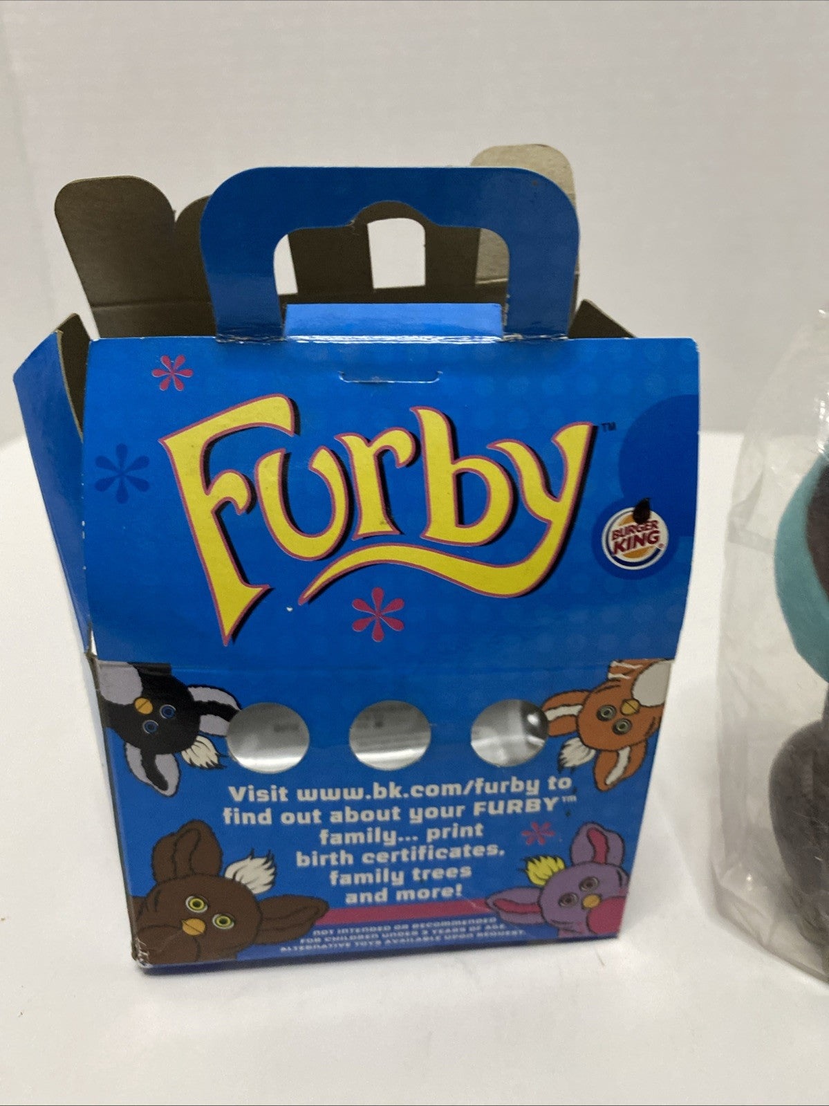 Vintage Furby Burger King Hasbro 2005 New In Box Sealed Blue Aqua Teal Yellow