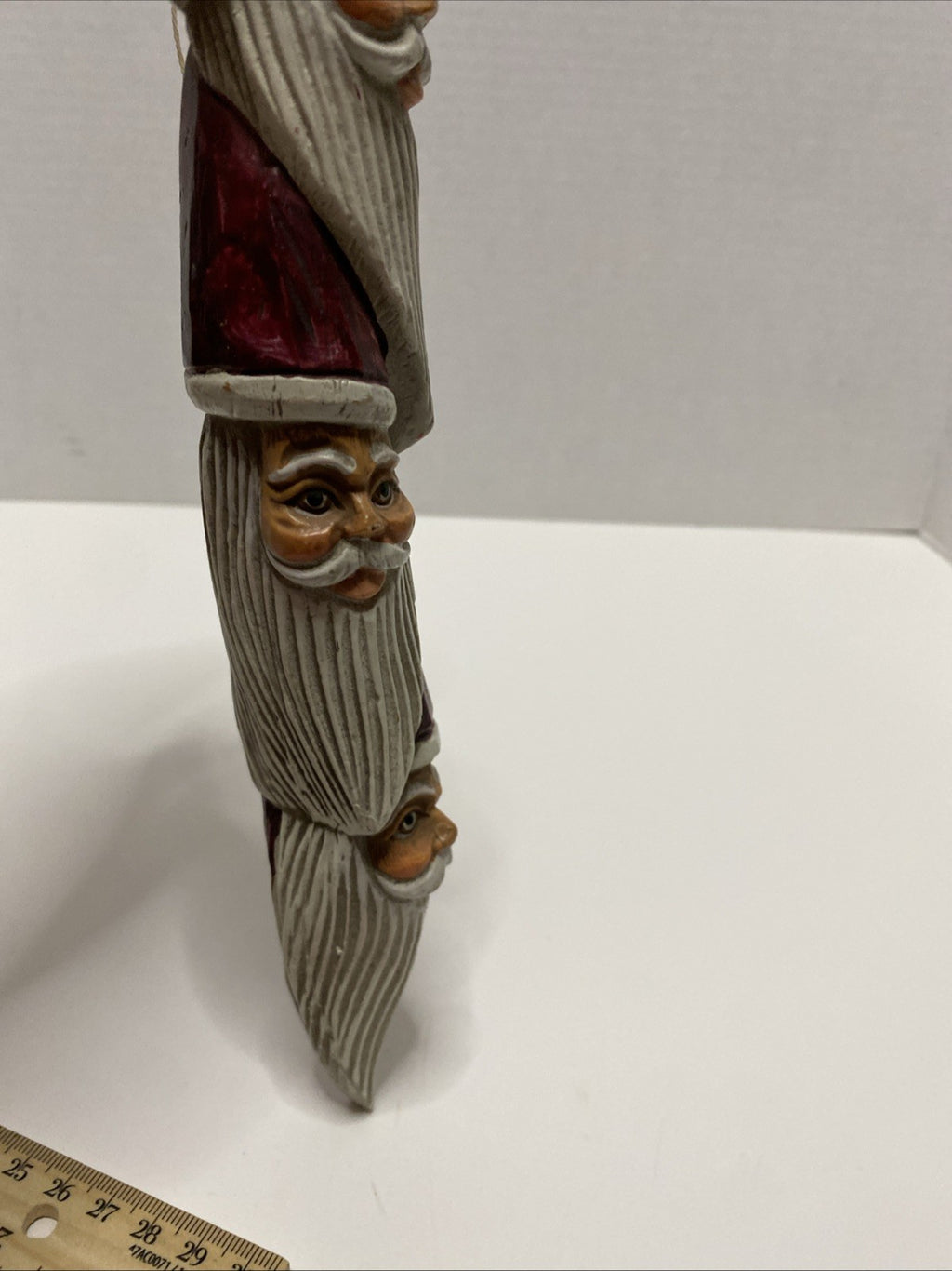 Santa totem pole hanging Xmas beard bust unique icicle
