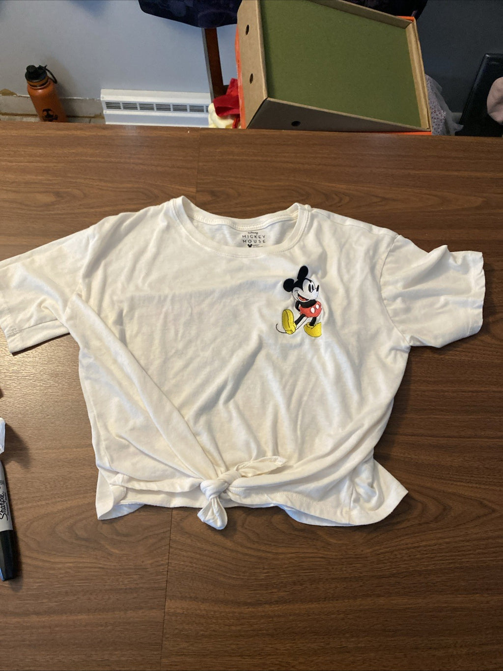 Walt Disney Crop Top Mickey Mouse Logo Graphic Size XXL 19