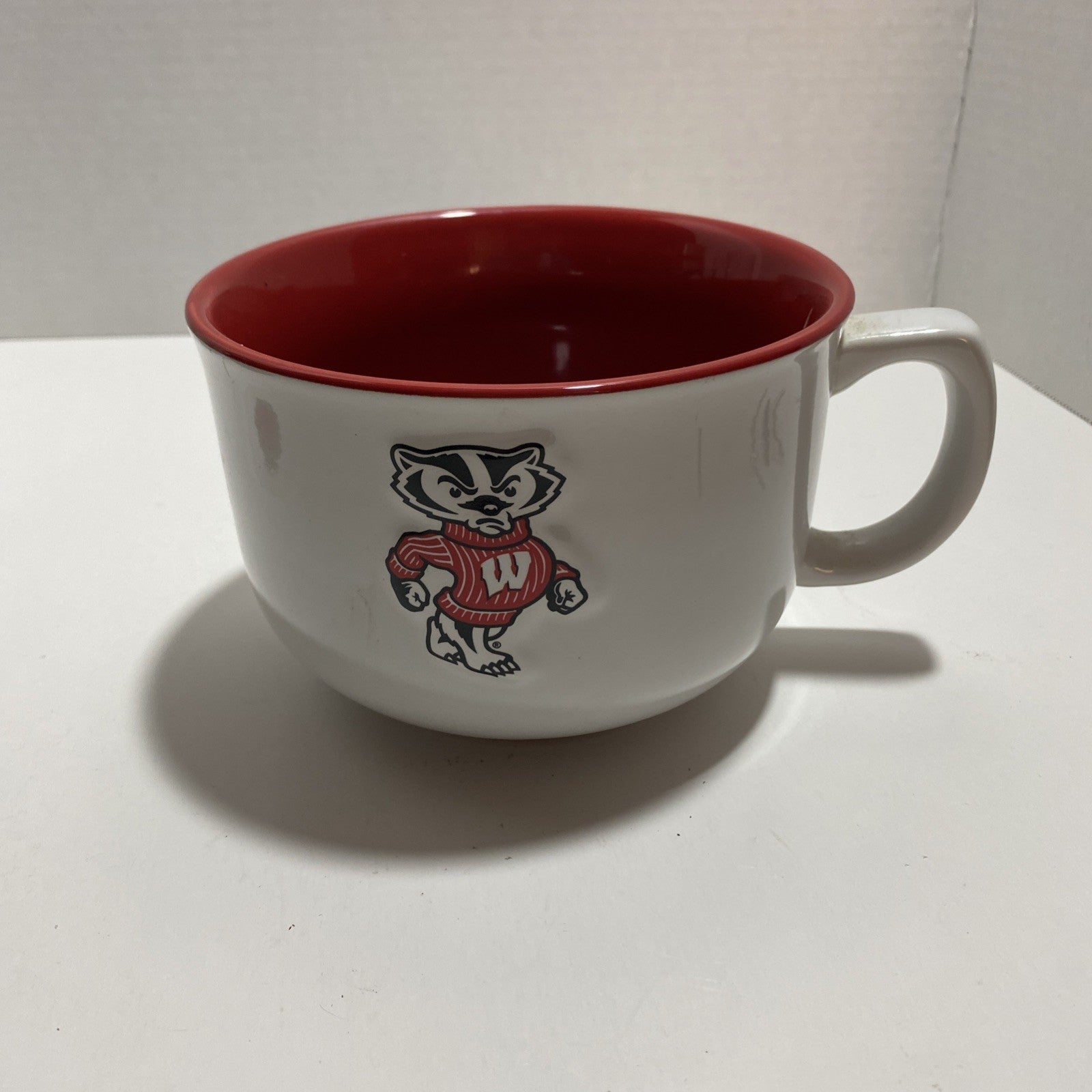 R.F.S.J. Inc. Badger Bowl with Handle NCAA Wisconsin Badgers collegiate