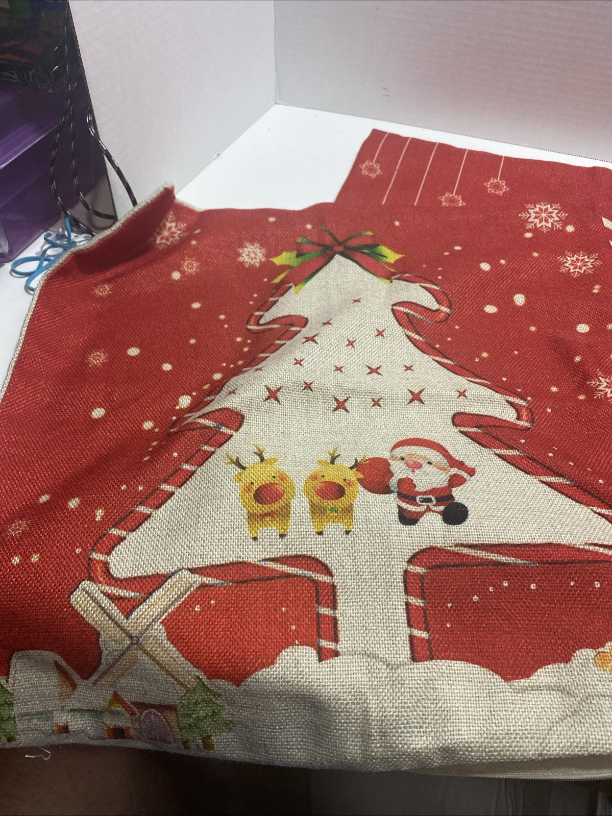 Vintage 17 x 17 pear Christmas pillow covers Set Of Two