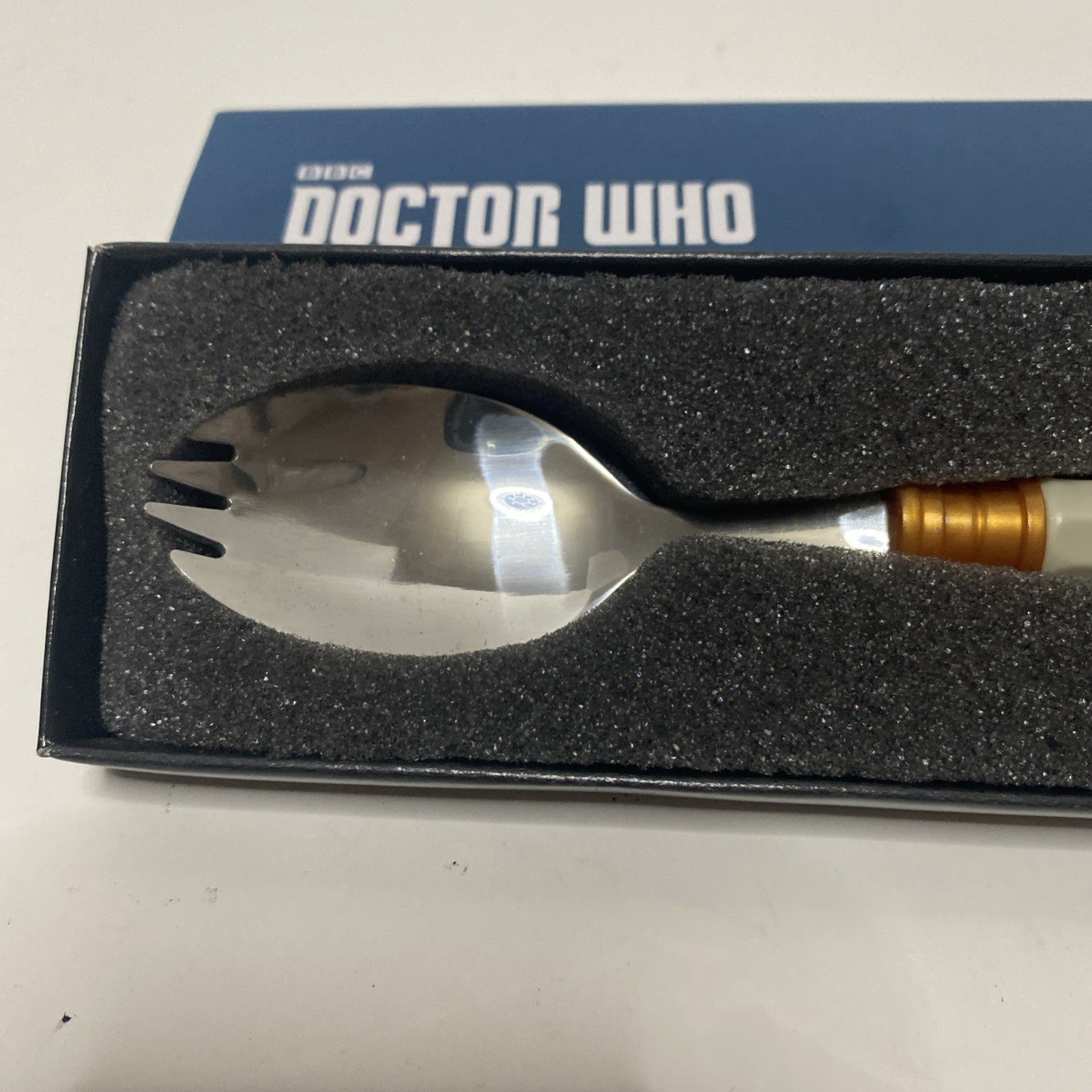 Doctor Who Sonic Spork Loot Crate Exclusive Official BBC Spoon Fork CIB UNUSED