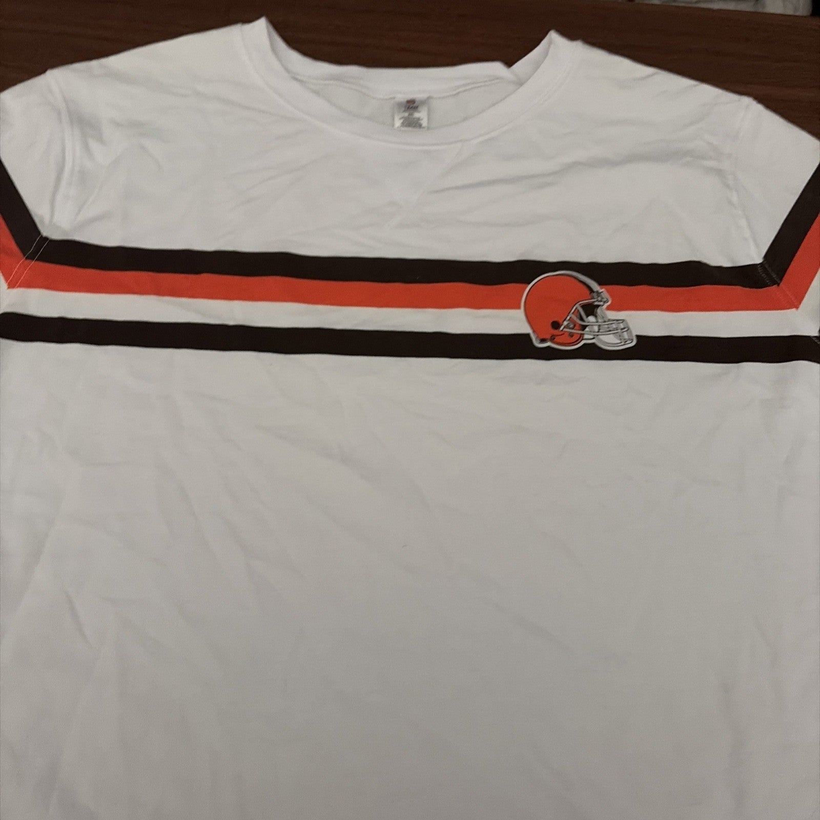 NFL Team Sleepwear 2XL Cleveland Browns Women’s Sleep Top White Long Sleeve