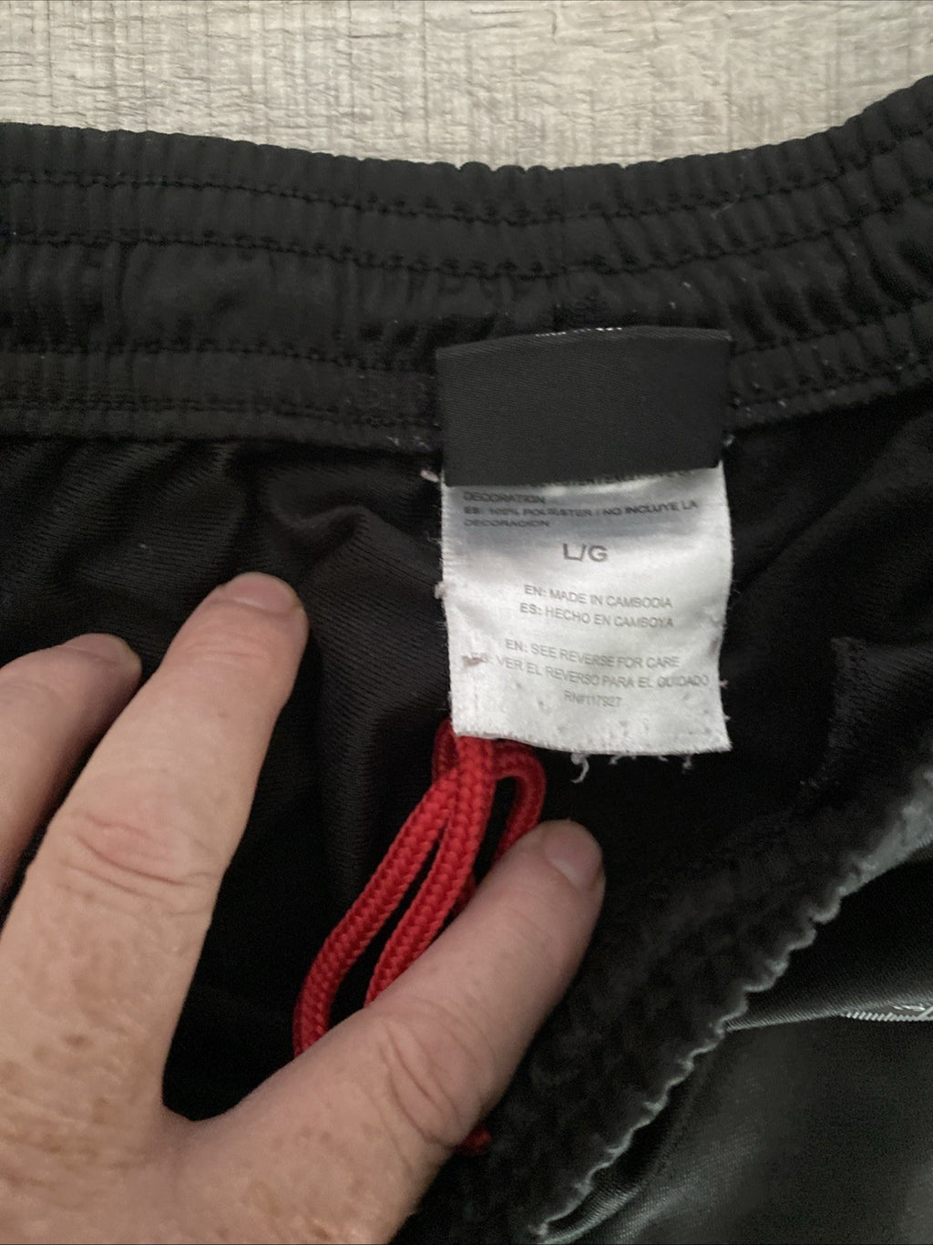And 1  tracksuit size large longsleeve men’s black and red