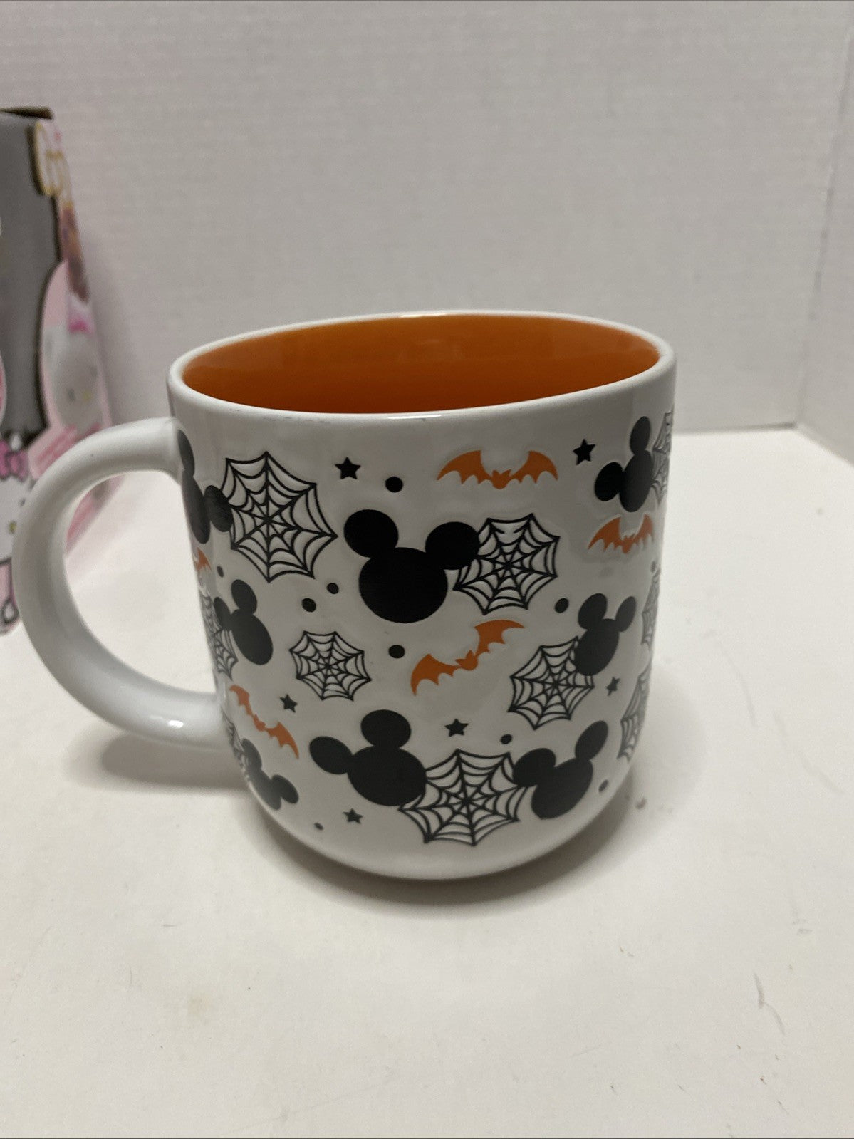 Mickey Mouse Ears With Bats & Spiderweb Halloween Coffee Mug Disney