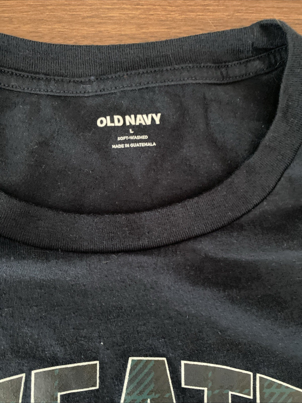 Old Navy Sweater Weather Mens L Large Navy Blue Short Sleeve T Shirt Free Ship
