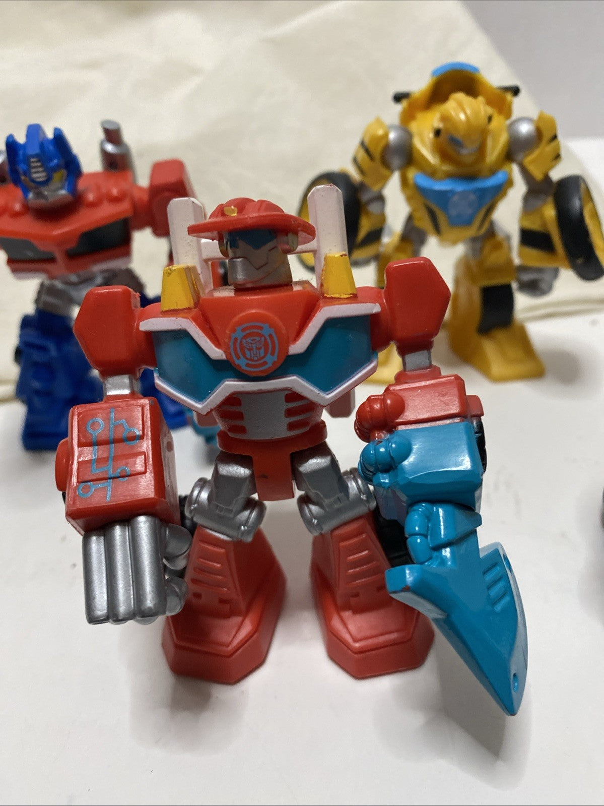 LOT of (5)Hasbro Playskool Heroes Transformers Rescue Bots Toy Figures