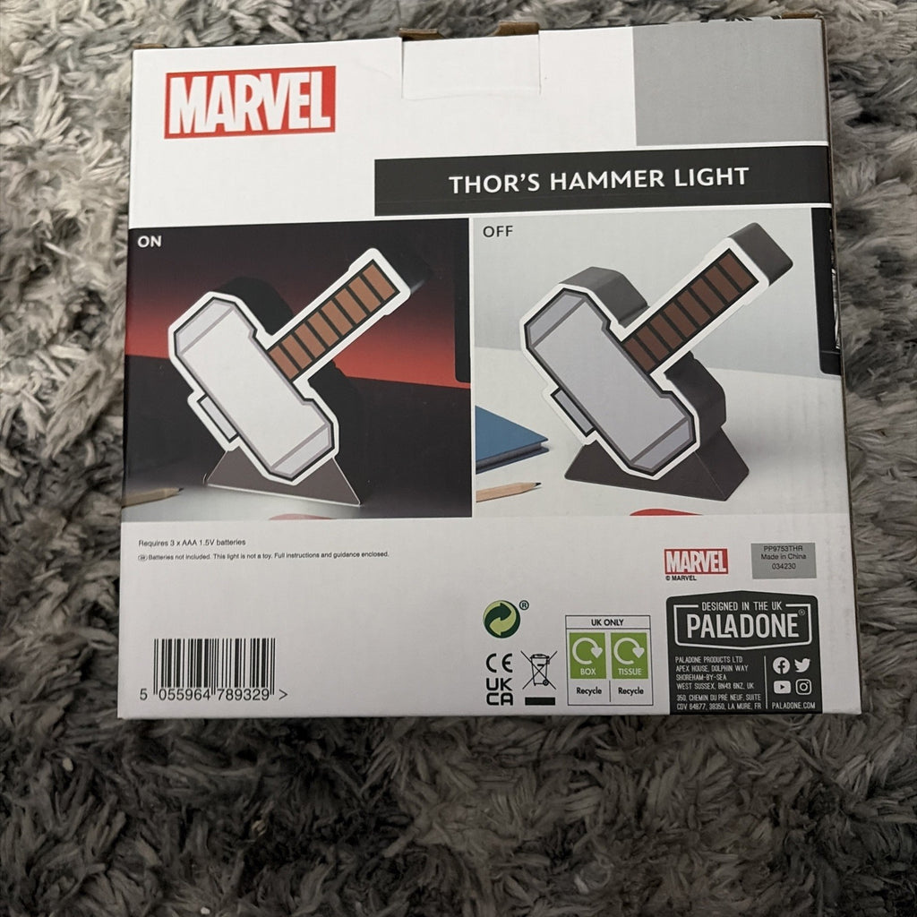 New Paladone Marvel Thor's Hammer Light