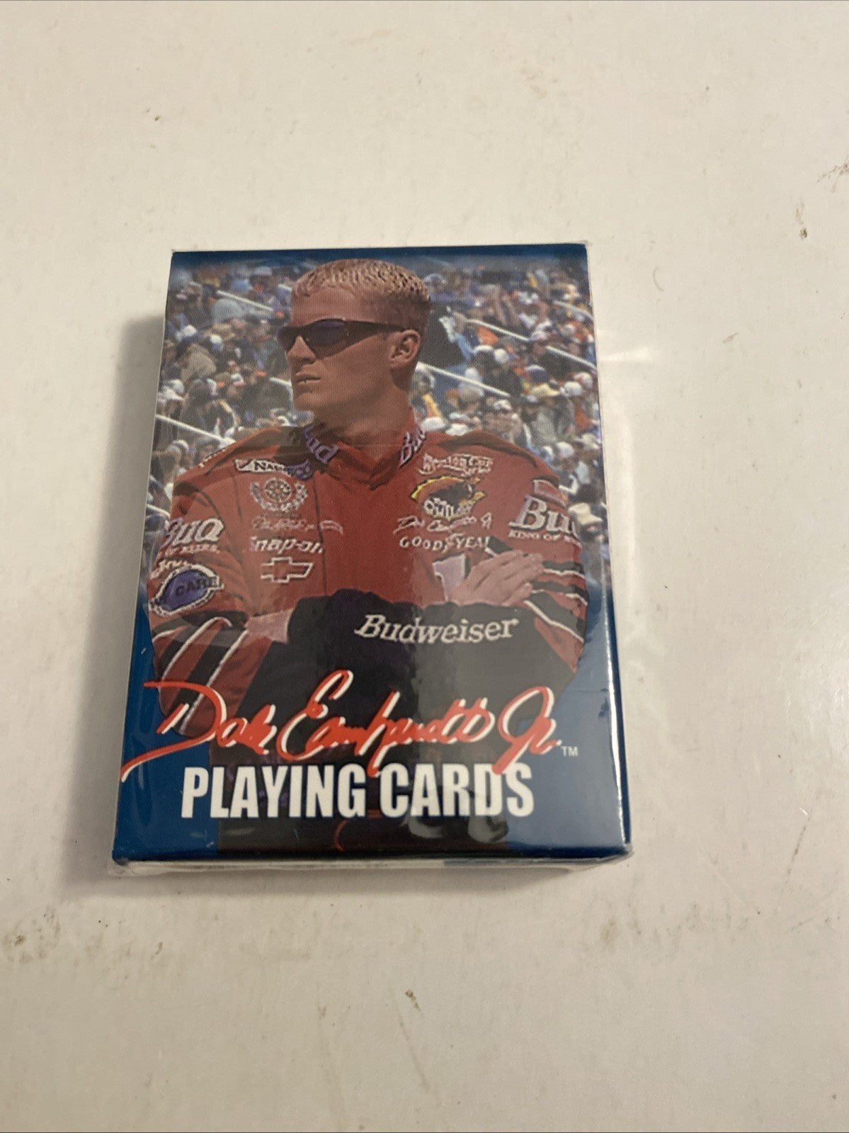 2000 Nascar Dale Earnhardt Jr #8 Embossed Metal Tin w/2 Decks Playing Cards NIB