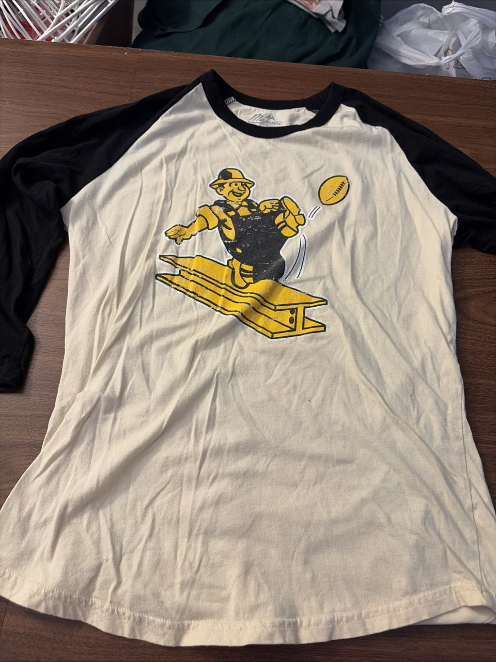 NFL Pittsburgh Steelers Majestic Threads Gridiron Classics T-Shirt Adult Large S