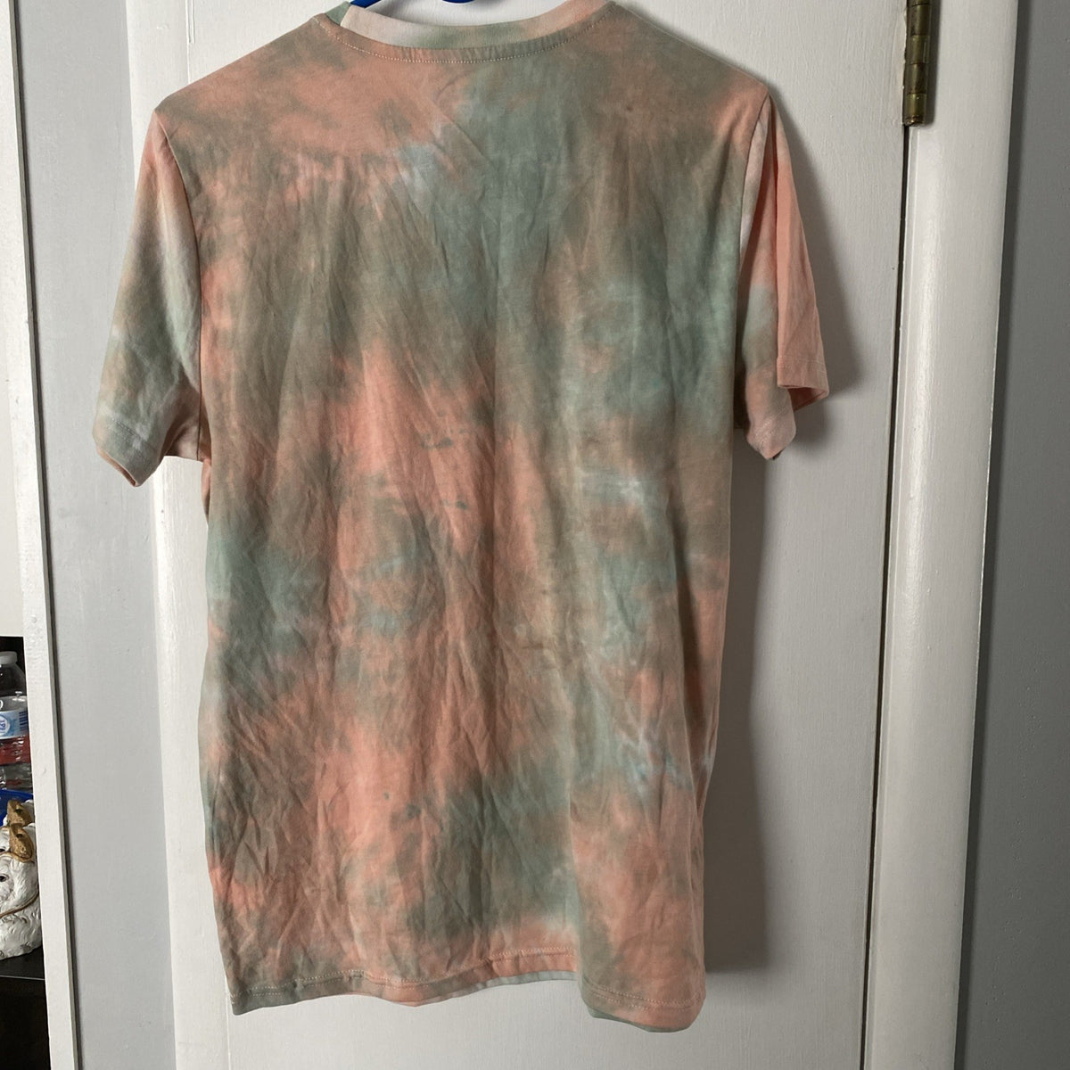 Vintage Star Wars Baby Yoda Peach Green Tie Dye Unisex T- Shirt Size M Grogo