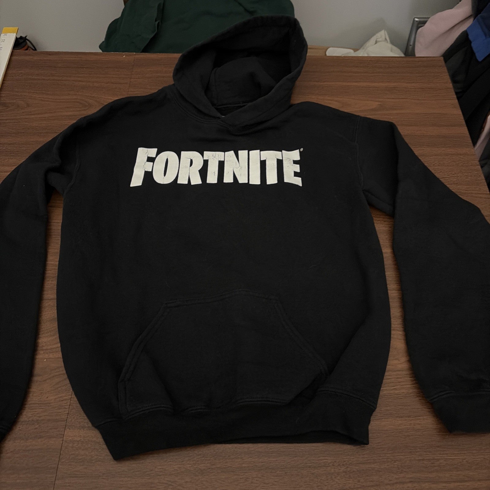 OFFICIALLY LICENSED FORTNITE LOGO BOYS' PULLOVER HOODIE W/ Pocket Size XL{14/16}