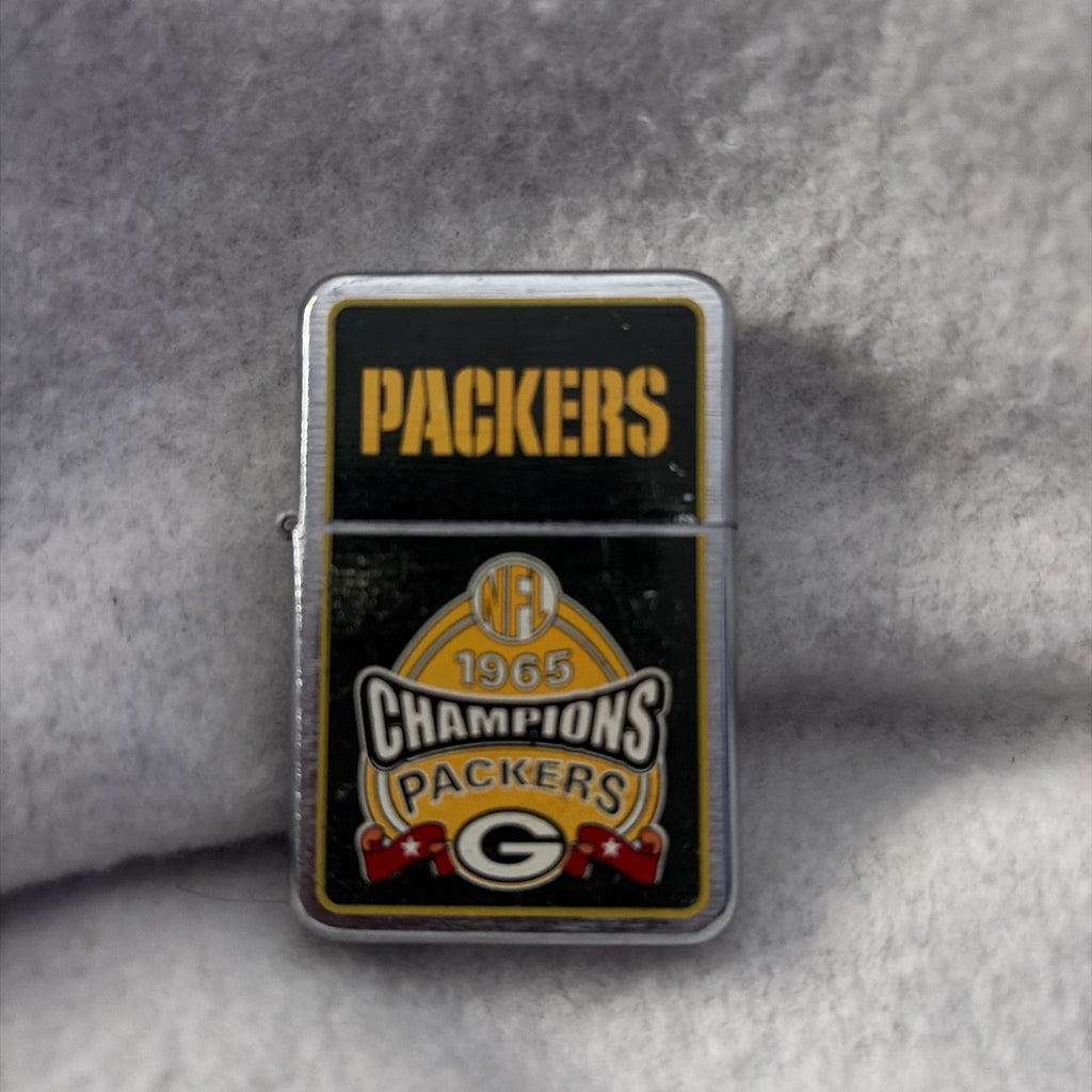 Zippo Lighter Nfl Green Bay Packers 1965 Champions Used