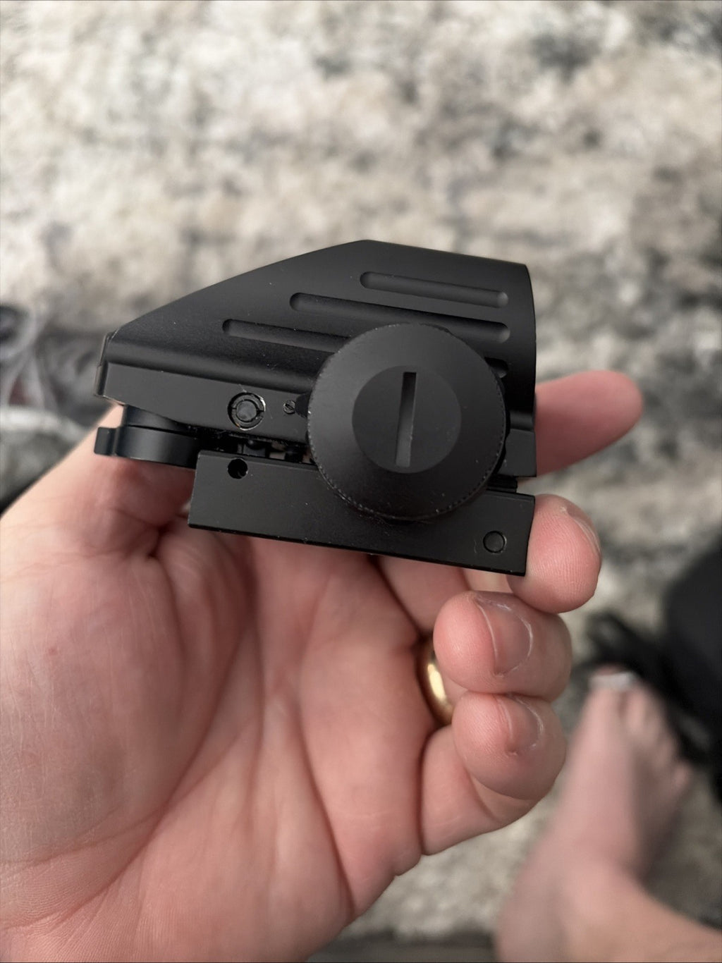 Lancer Tactical Picatinny 4 Reticle Red Dot Reflex Sight w/ Green Laser