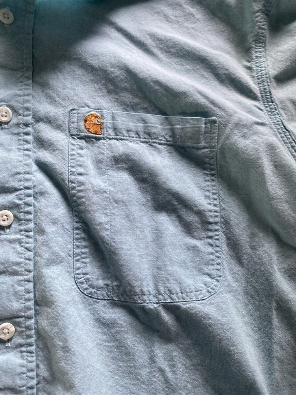 Carhartt Rugged oudoor wear extra large short sleeve button up dress shirt